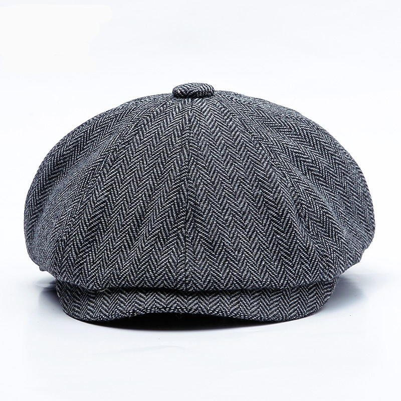 Unisex Autumn Winter Newsboy Caps Men And Women Warm Tweed Octagonal Hat For Male Detective Hats Retro Flat Caps chapeau
