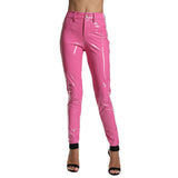 Wenkouban 2023 Full Length Pantalon Femme Women Pants High Quality Ladies Pants Bodycon Pants PU Leather Pants Women Trousers