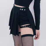 Women's A-Line Skirt Gothic Denim Pleated Skirt Summer 2021 Y2K Aesthetics Streetwear Vintage E Girl 90s Dollskilling