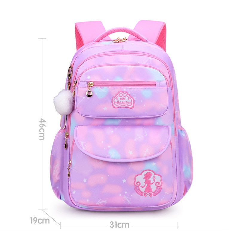 Wenkouban Cute Girls School Bags Children Primary School Backpack satchel kids book bag Princess Schoolbag Mochila Infantil 2 szies