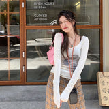 Wenkouban Korean Style Mesh Top Women Tie Dye Printed See Through T Shirt Sexy Slim Translucent Sheer Tops Grunge Tshirts Japanese