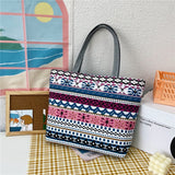 Wenkouban  Fashion Folding Women Big Size Handbag Tote Ladies Casual Flower Printing Canvas Graffiti Shoulder Bag Beach Bolsa Feminina