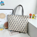 Wenkouban  Fashion Folding Women Big Size Handbag Tote Ladies Casual Flower Printing Canvas Graffiti Shoulder Bag Beach Bolsa Feminina