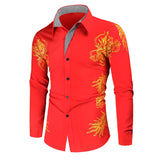Wenkouban Spring Autumn Features Shirts Men Casual Gold Shirt New Arrival Long Sleeve Casual Slim Fit Male Shirts