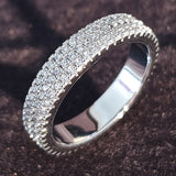 925 Sterling Silver Wedding Band Eternity Ring For Women Big Gift For Ladies Love Wholesale Lots Bulk Jewelry R4577