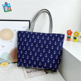 Wenkouban  Fashion Folding Women Big Size Handbag Tote Ladies Casual Flower Printing Canvas Graffiti Shoulder Bag Beach Bolsa Feminina