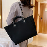 Wenkouban  Women's Casual Shoulder Bag Tote Designer Female Bag New Chain Messenger Bags Canvas Leisure Handbags Women's Bag 2023 Trend