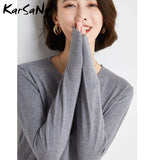 Back To School V Neck Sweater Pullover Winter Women 2022 Solid Pulls Slim Knitted Top Basic Women's Sweaters Autumn Women Cashmere Jumper Woman