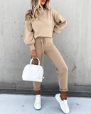 Wenkouban Winter Autumn Women Knitted Settwo Piece Set Tracksuit Velvet Oversize Female Ropa De Chandal Mujer Invierno Casual Jogging Suit