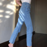 Wenkouban - Classic Tapered Mom Jeans ~ HANDMADE