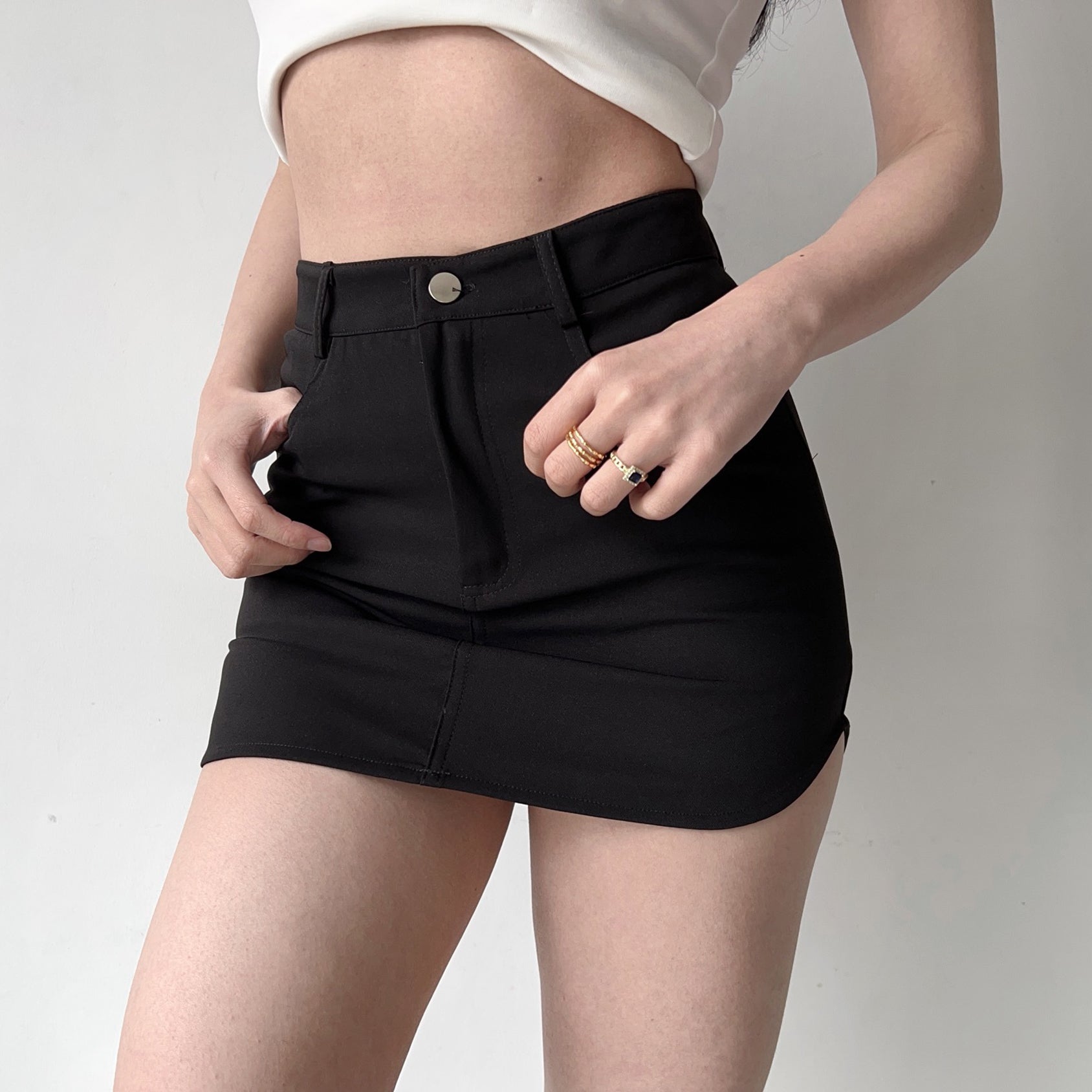 Wenkouban - On Record Pocket Skirt