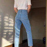 Wenkouban - Classic Tapered Mom Jeans ~ HANDMADE