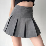 Wenkouban - Academia High-Waisted Pleated Skirt