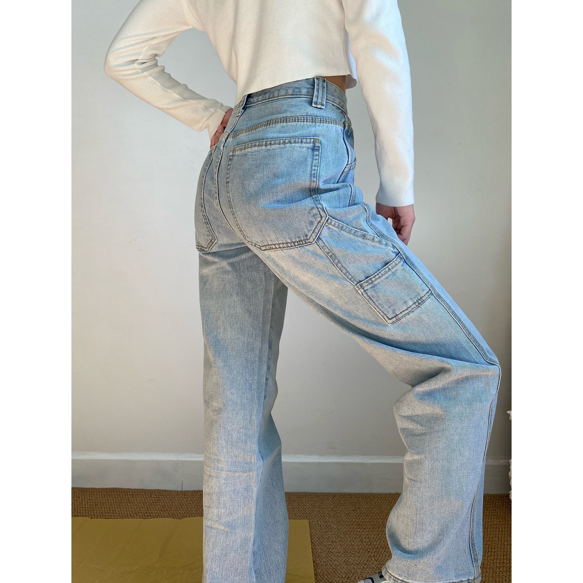 Wenkouban - Rani Top Stitch Jeans
