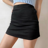 Wenkouban - Cargo Half-Length Skirt