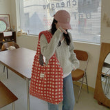 Wenkouban  Winter Soft Plush Handbags Women Imitation Lamb Hair Tote Bag Large-capacity Shoulder Bag For Women Shopper Bag Bolsa Mujer