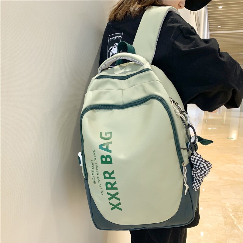 Back to school  Men Backpack for Teen Bookbag Fashion Student Rucksack Women Waterproof School Bag Girls Boys Travel Mochila Nylon Bag