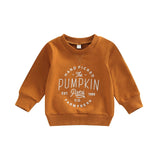 Wenkouban Halloween Hoodies Toddler Baby Girl Boy Halloween Sweatshirts Long Sleeve Letter Printed O-Neck Top