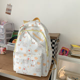 BACK TO SCHOOL   New Fashion Ladies Travel Backpack Kawaii Printing Mochila for College Laptop Bag High school Cute Bookbag Waterproof