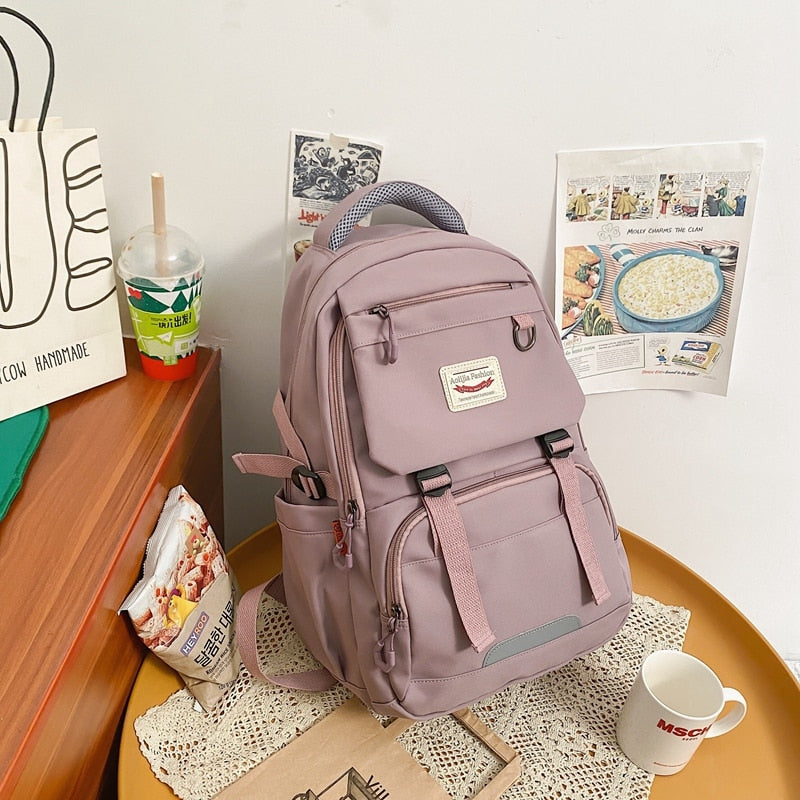 BACK TO SCHOOL    Fashion Lovers Rucksack High School Bookbag for Girls Boy Schoolbag Women Travel Bag Mochila Men Laptop Backpack Black