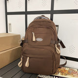 BACK TO SCHOOL    Fashion Bookbag Girls Schoolbag Laptop Mochila for High School Rucksack Teen Boy High-capacity Waterproof Backpack Men