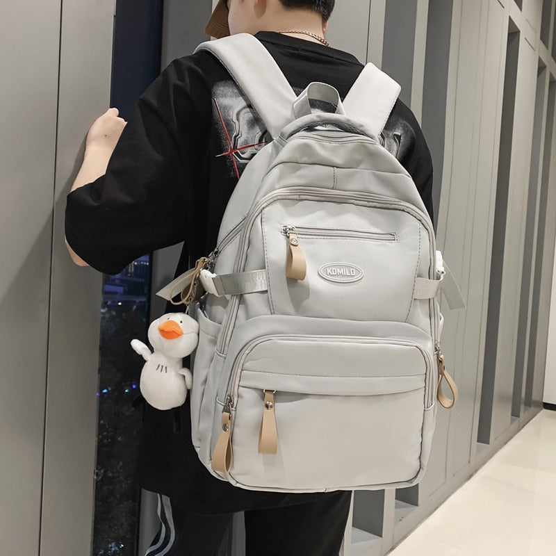 BACK TO SCHOOL    Fashion Bookbag Girls Schoolbag Laptop Mochila for High School Rucksack Teen Boy High-capacity Waterproof Backpack Men