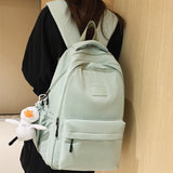 BACK TO SCHOOL  Waterproof Teenage Bookbag Nylon Rucksack Fashion Girl Backpack Women Shoulder Bag High School Schoolbag Black Mochila