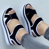 Wenkouban Shoes Women Sandals 2023 New Women Heels Summer Sandals Platform Sandalias Mujer Soft Wedges Shoes For Women Summer Footwear