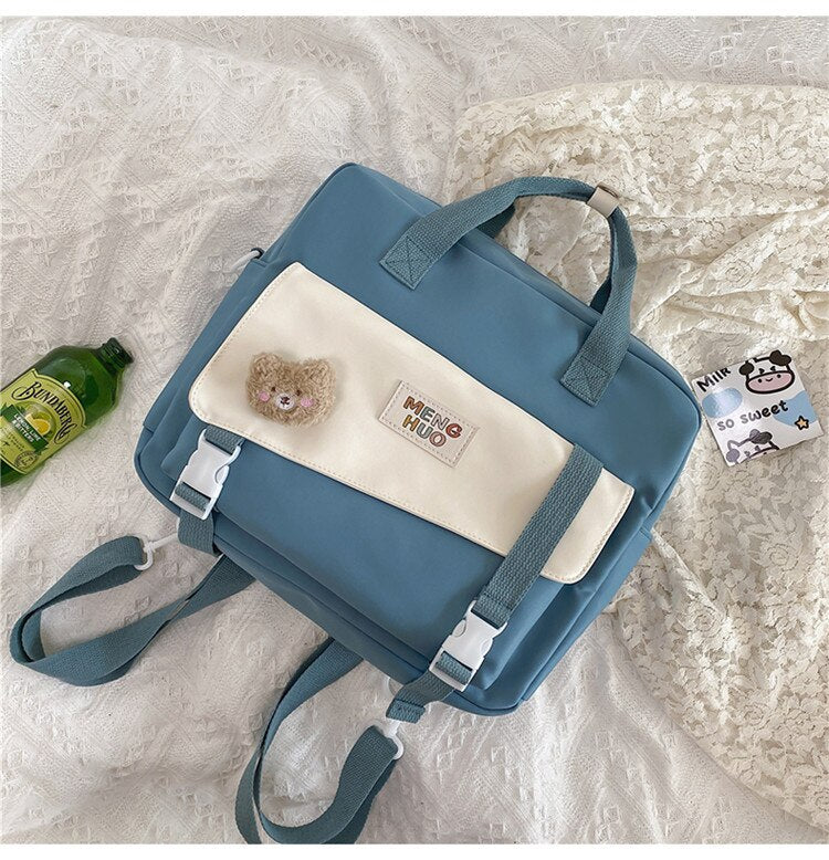 BACK TO COLLEGE   Fashion Women Mochila Kawaii Waterproof Nylon Girls Bookbag Mini Rucksack Leisure Schoolbag Small Bag Travel Backpack