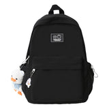 Wenkouban Female Waterproof White Laptop College Backpack Girl Travel Book Backpack Fashion Lady Student Bag Cute Women Trendy School Bags