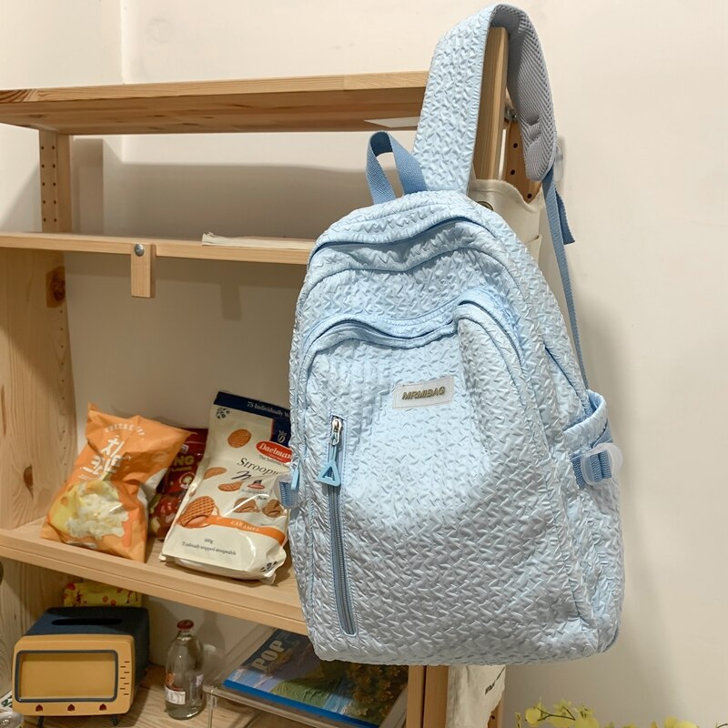 Back to school  Fashion Kawaii Teen Girl Bookbag Cute Waterproof Candy Color Schoolbag Boy Mochila Lady Trendy Rucksack Travel Bagpack