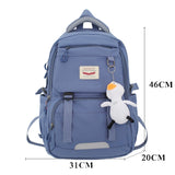 BACK TO SCHOOL    Fashion Lovers Rucksack High School Bookbag for Girls Boy Schoolbag Women Travel Bag Mochila Men Laptop Backpack Black