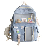 BACK TO SCHOOL   Kawaii Nylon Women Backpack Fashion Waterproof Rucksack for Teen Girls School Bag Cute Student Bookbag Travel Mochila