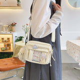 Wenkouban  Japanese Kawaii Crossbody Bags For Women Purses and Handbags Transparent Pocket Itabag Small JK Bag Bolsa Feminina Shoulder Bag
