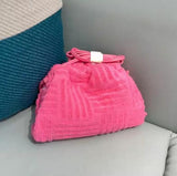 Wenkouban Bake To School Luxury New Towel Bag Handbag 2023 Women Fashion Popular Portable Bucket Bag Chain Shoulder Bag Messenger Bag