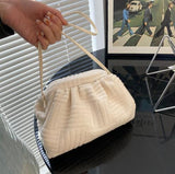 Wenkouban Bake To School Luxury New Towel Bag Handbag 2023 Women Fashion Popular Portable Bucket Bag Chain Shoulder Bag Messenger Bag