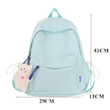 WENKOUBAN  Women Mochila Fashion Cute Girls Bookbag for Schoolbag Summer Teens Student Backpack Laptop Rucksack Solid Travel Bag