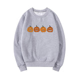 Wenkouban Halloween Costume Pumpkin Sweatshirt Jack-O-Lantern Hoodie Halloween Crewneck Sweatshirt Fall Hoodies Unisex Sweatshirt Hoodie Spooky Season Tops