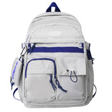 BACK TO SCHOOL   Fashion High School Mochila Women Waterproof Backpack Teenager Boys Girls Schoolbag Multiple Pockets Bookbag Rucksack