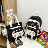 BACK TO SCHOOL  Fashion Women Backpack Cute Nylon Waterproof Set Bag Rucksack Teens Kawaii Bookbag for Girls Schoolbag Travel Mochila