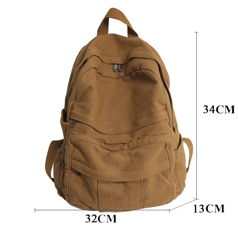 BACK TO SCHOOL   Solid Bookbag Backpack Cool Female College Schoolbag Rucksack Fashion Girls Student Trendy Travel Bag Kawaii Mochila