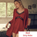 wenkouban Velour Robes for Women Sexy Sleepwear Lingerie Set with Robe Sets Lace Gift Bathrobe Pajams Nightgown Dressing Suit Sleep Tops