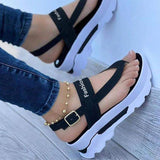 Wenkouban Women Sandals Summer Wedges Shoes For Women Flip Flops With Heels Sandalias Mujer Beach Summer Shoes Platform Sandals Female