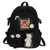 Wenkouban Cute Women Backpacks Waterproof Multi-Pocket Nylon School Backpack for Student Female Girls Kawaii Laptop Book Pack Mochilas