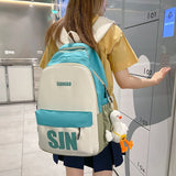 BACK TO COLLEGE   Fashion Girls High-capacity Schoolbag for High School Nylon Waterproof Backpack Women Travel Mochila Laptop Rucksack
