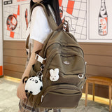 Wenkouban Fashion Female Waterproof Laptop Mesh Leisure College Backpack Ladies Student Bag Girl Travel Book Backpack Women Net School Bag