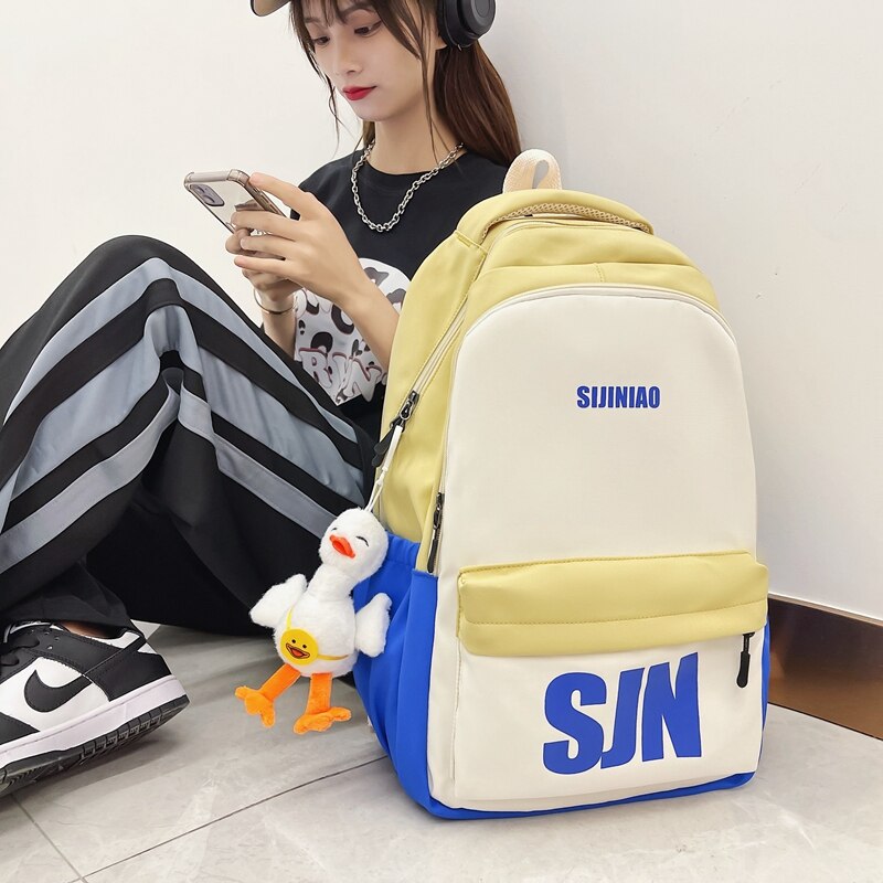 BACK TO SCHOOL  Fashion High-capacity High School SchoolbagGirls Women Travel Mochila Cute Nylon Waterproof Backpack Laptop Rucksack
