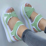 Wenkouban Shoes Women Sandals 2023 New Women Heels Summer Sandals Platform Sandalias Mujer Soft Wedges Shoes For Women Summer Footwear