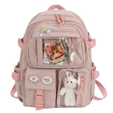Wenkouban 2022Cute Women Backpacks Waterproof Multi-Pocket Nylon School Backpack For Student Female Girls Kawaii Laptop Book Pack Mochilas