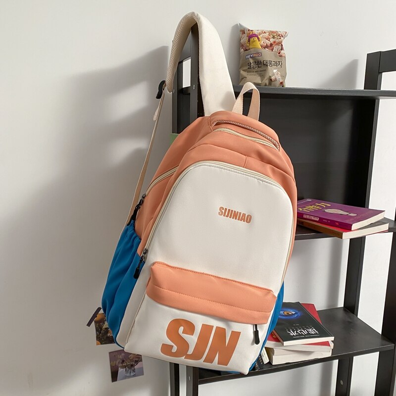 BACK TO COLLEGE   Fashion Girls High-capacity Schoolbag for High School Nylon Waterproof Backpack Women Travel Mochila Laptop Rucksack